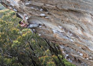 Climbing 2013:Feb_The Way of All Flesh (28/F7c/Plus ), Barden's Lookout, Blue Mountains in Australia
